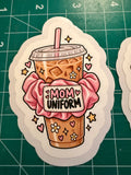 Iced & Doing My Best Die-Cut Sticker