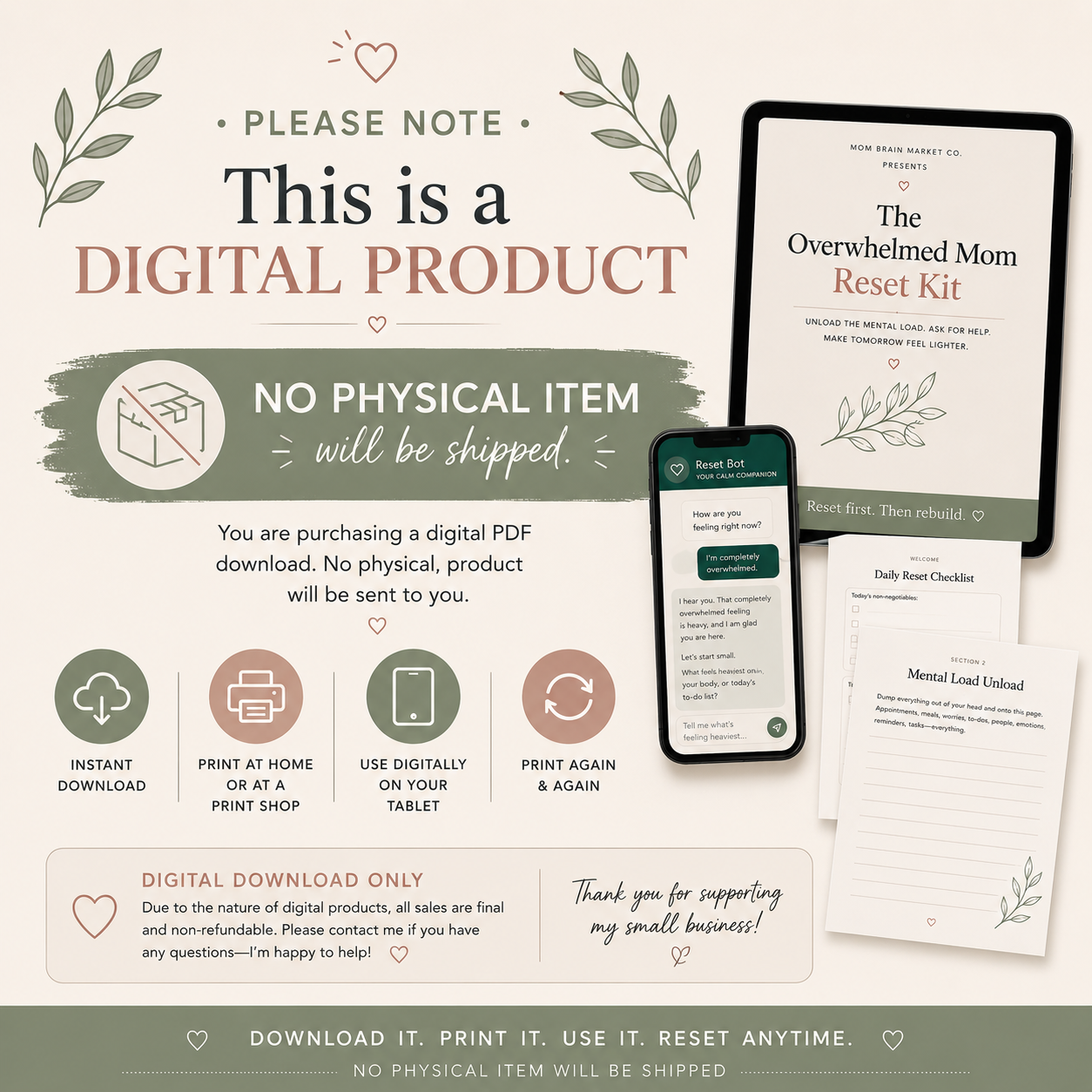The Overwhelmed Mom Reset Kit