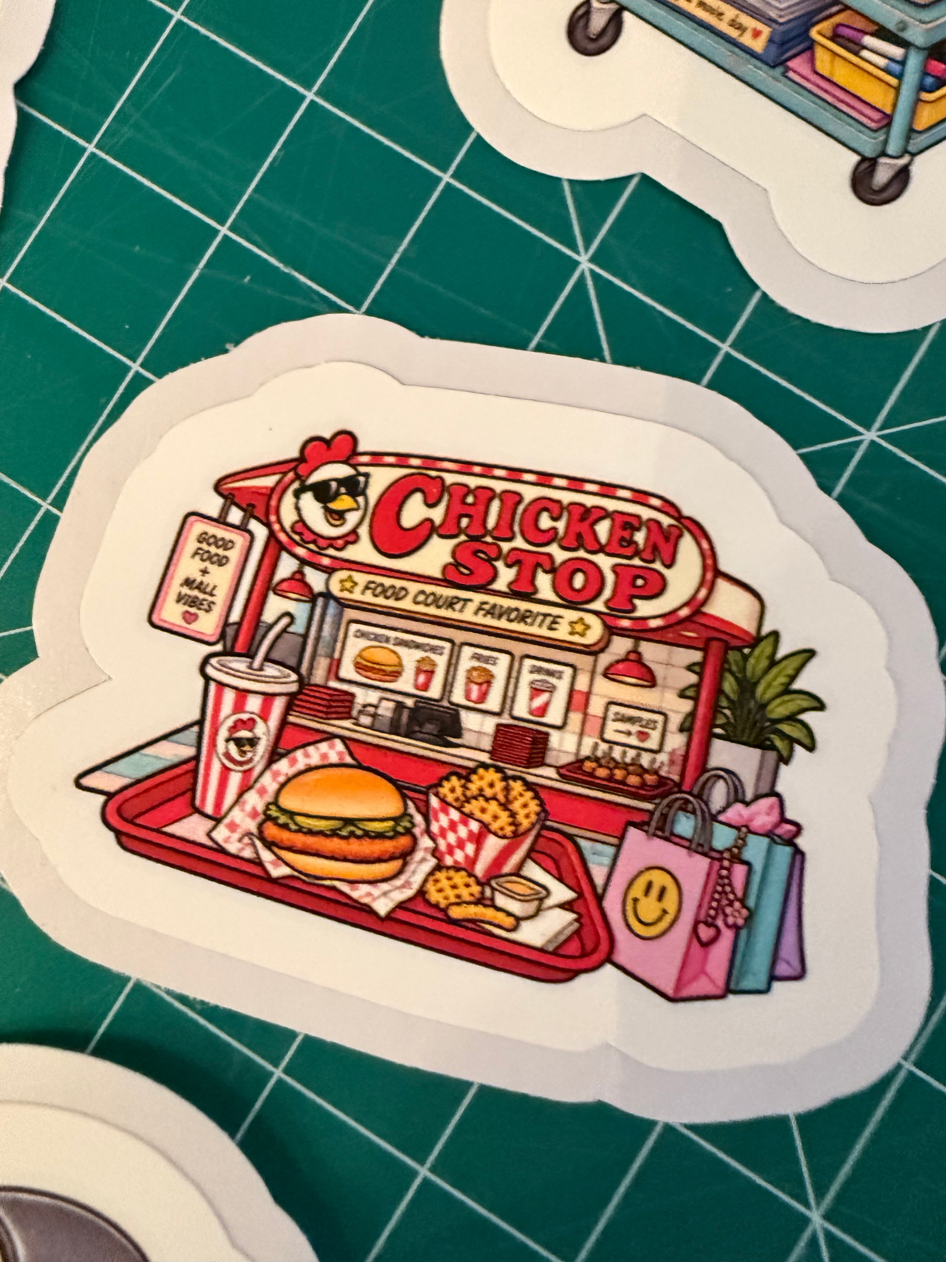 Chicken Stop | Die-Cut Sticker