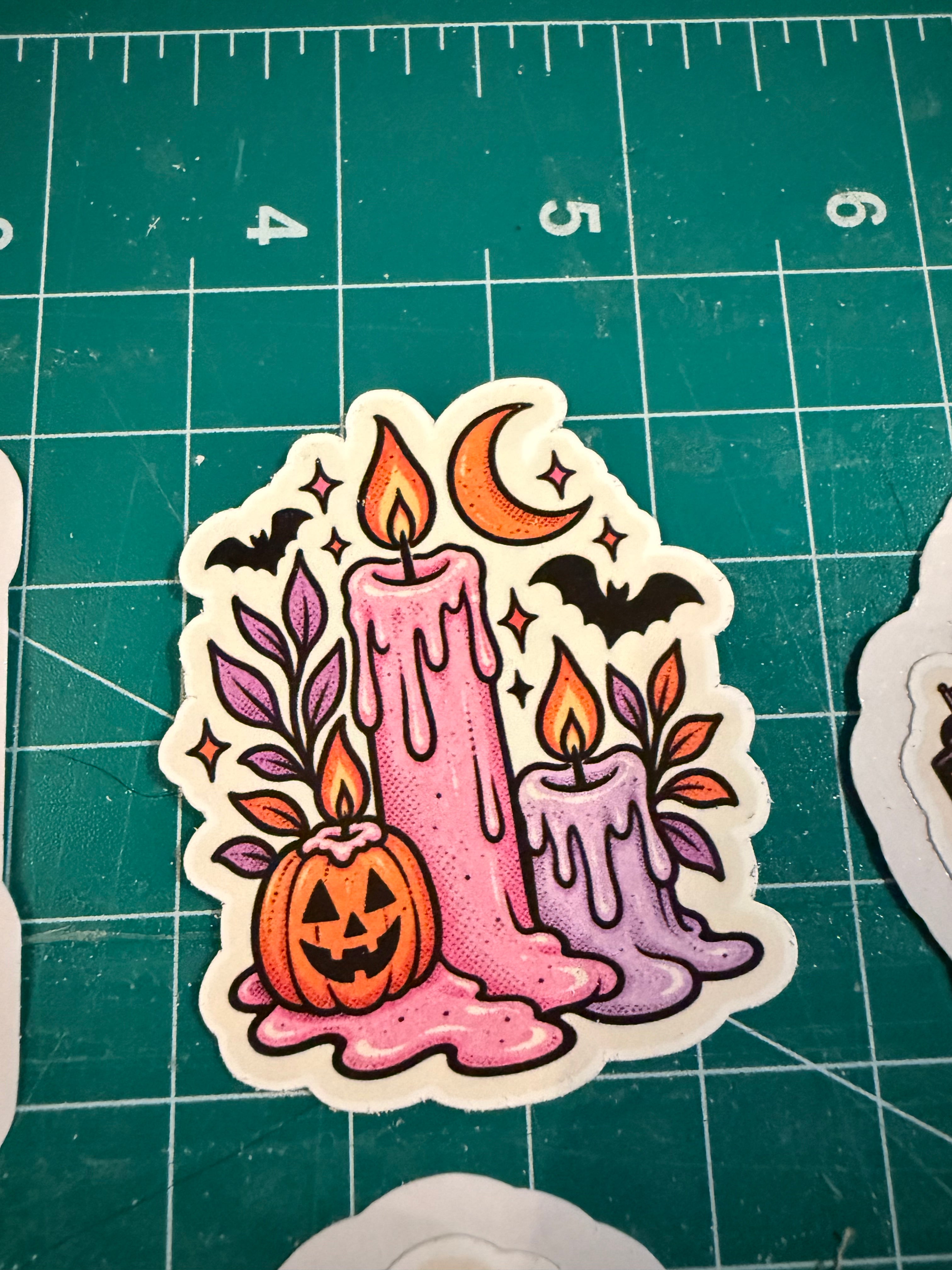 Spooky Candlelight | Die-Cut Sticker