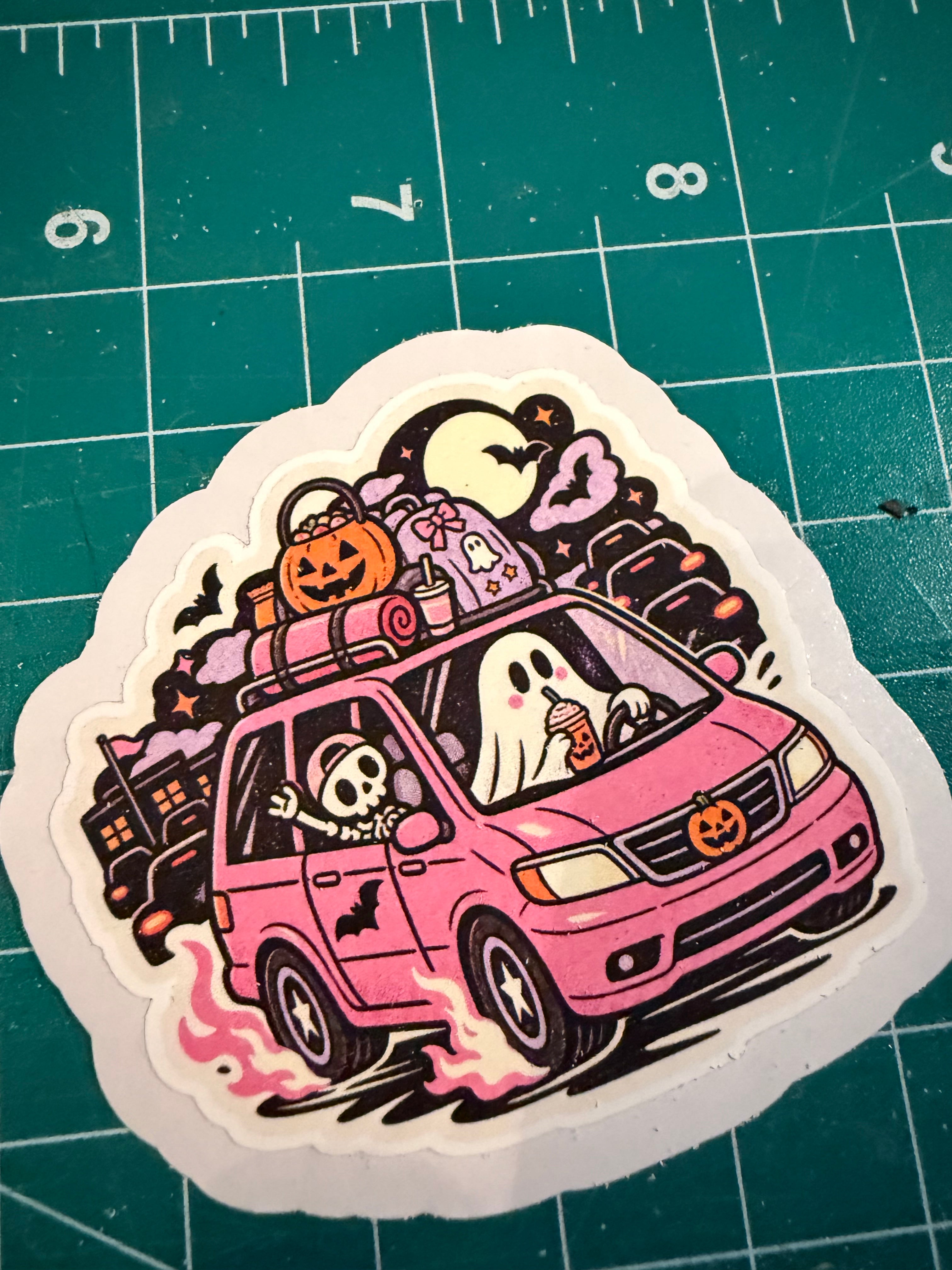Spooky Road Trip | Die-Cut Sticker