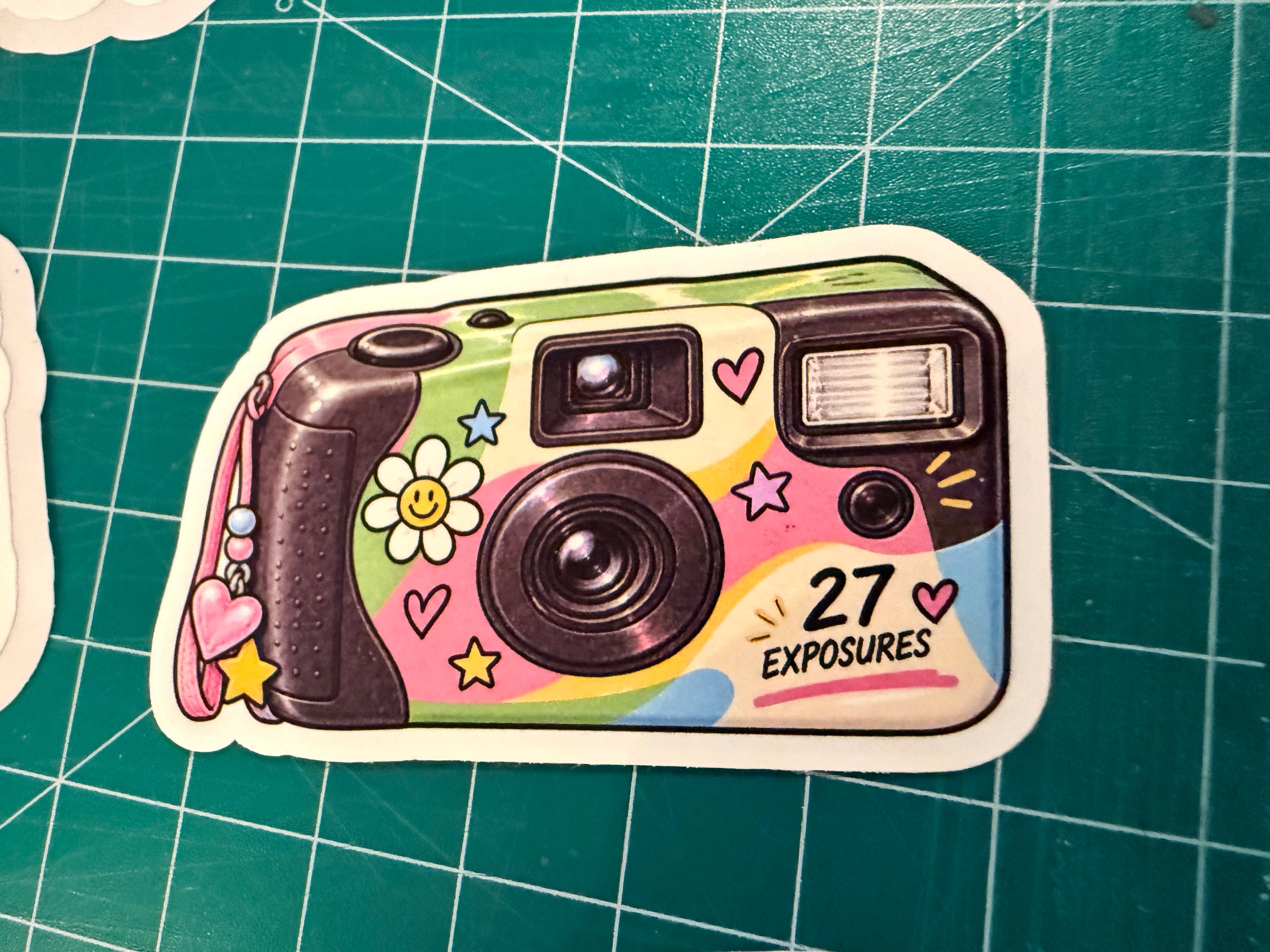 Y2K Disposable Camera | Die-Cut Sticker