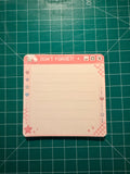 Don’t Forget! Sticky Notes | 4x4 Y2K Memo Pad