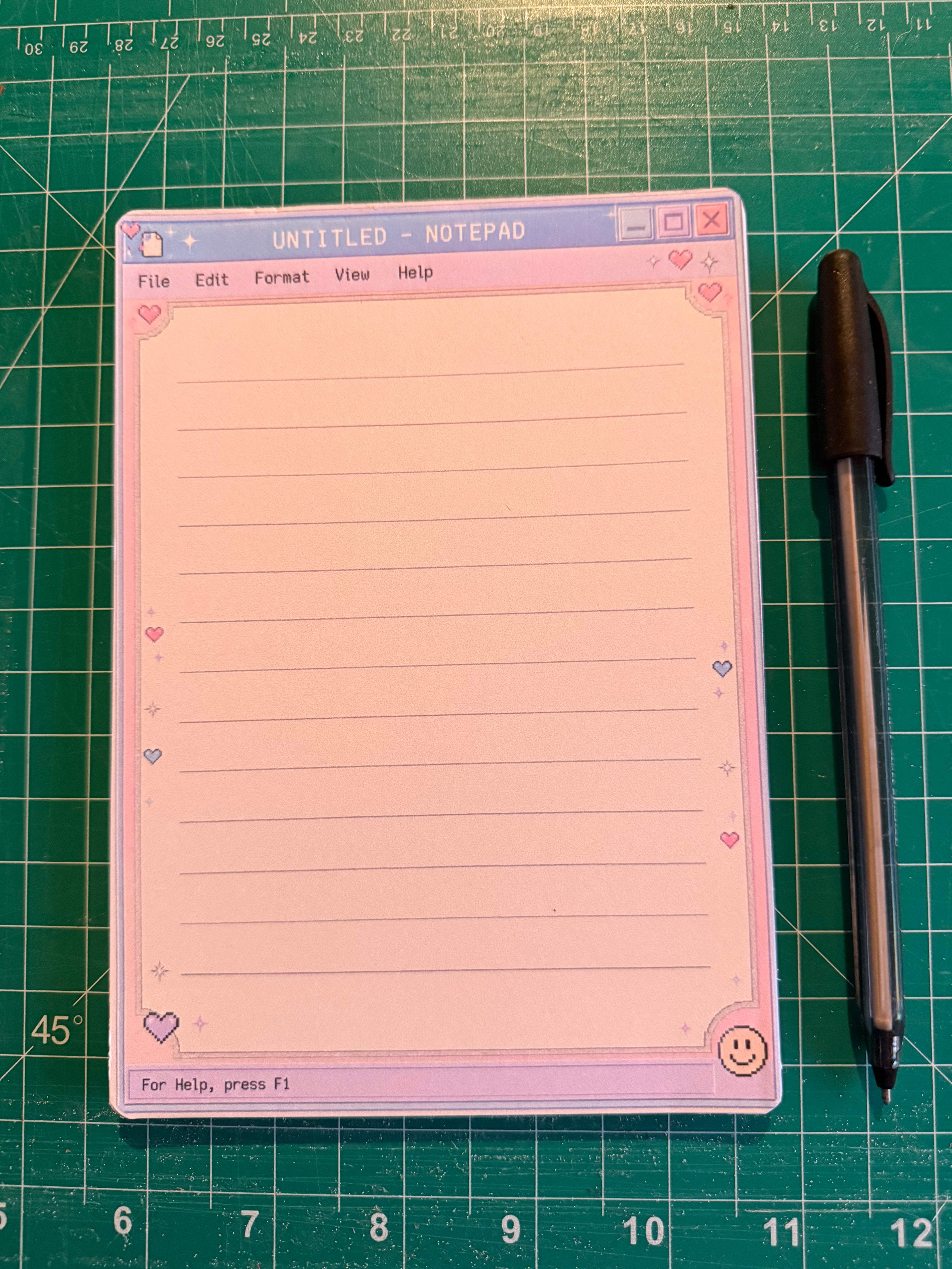 Untitled Notepad | Y2K Computer Notes Pad