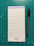 My Top 8 Notepad | 8×4 Y2K List Pad