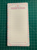 Today’s Plan Notepad | 4.5x9 Y2K Daily Checklist